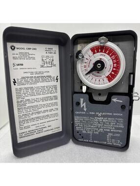 Vintage 1981 CAMCO Mechanical Timer CMP-240 Untested Nice Condition